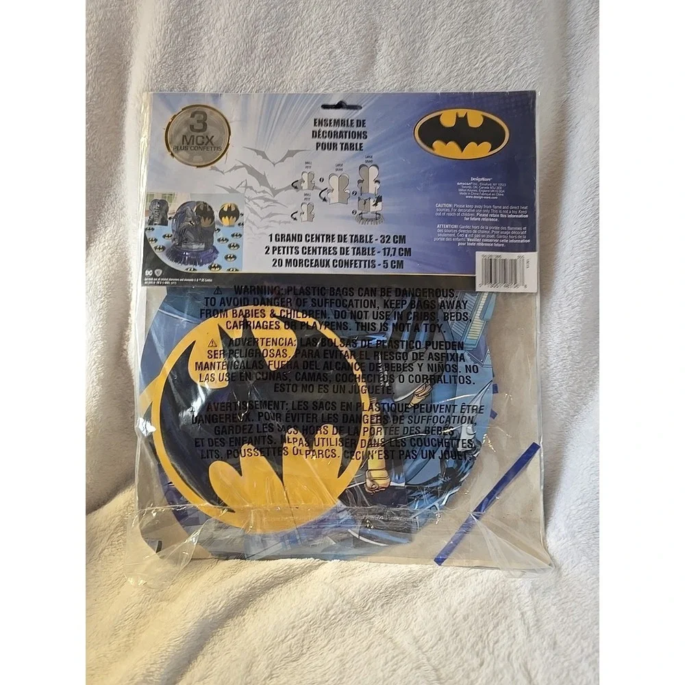 Batman Table Decorating Kit Superhero Birthday Decorations Party Supplies BatMan